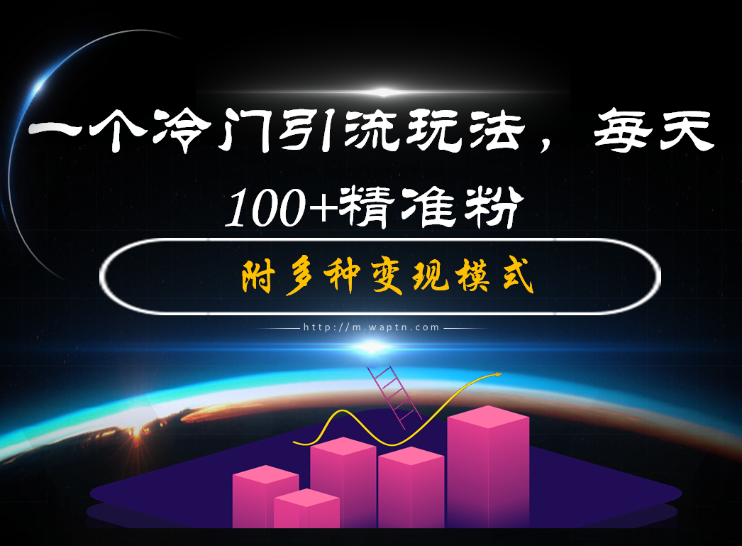 一个冷门引流玩法,每天100+精准粉-腾哥精选