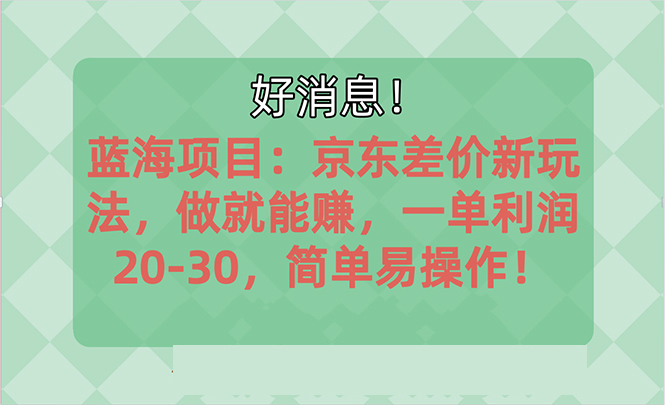 （10989期）越早知道越能赚到钱的蓝海项目：京东大平台操作，一单利润20-30，简单…-腾哥精选