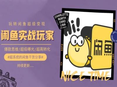 手把手教你0到1系统玩转闲鱼变现,爆款思维/超级曝光/超高转化-腾哥精选