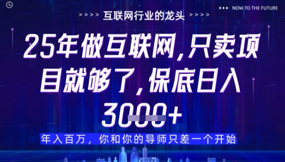 什么！25年你还在找项目做？风口早就变了，卖项目才是稳挣不赔【揭秘】-腾哥精选